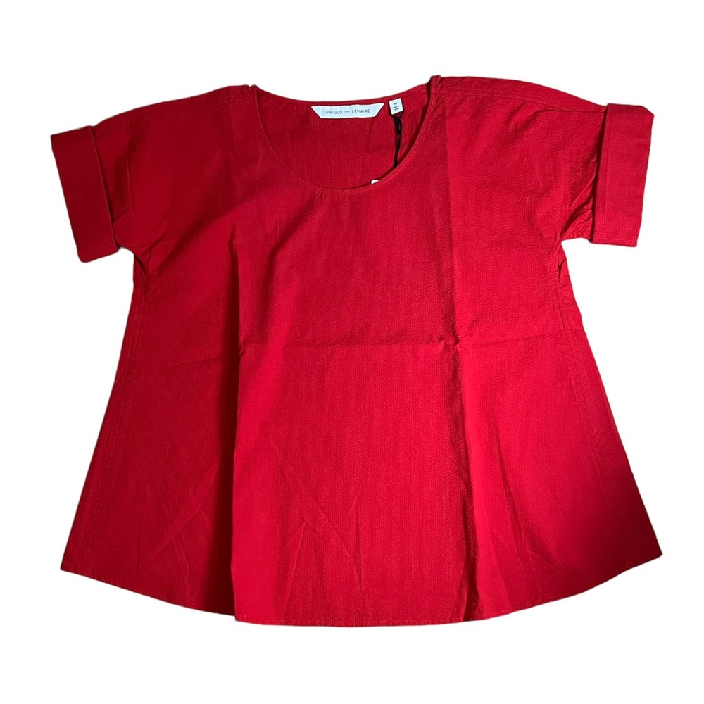 Uniqlo and Lemaire Sheersucker Short Sleeve Blouse Size XS New